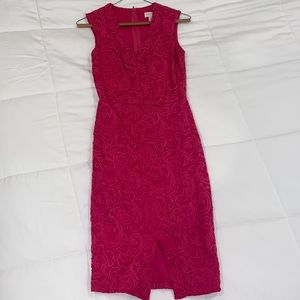 BEAUTIFUL FUCHSIA BISOU BISOU LACE DRESS
